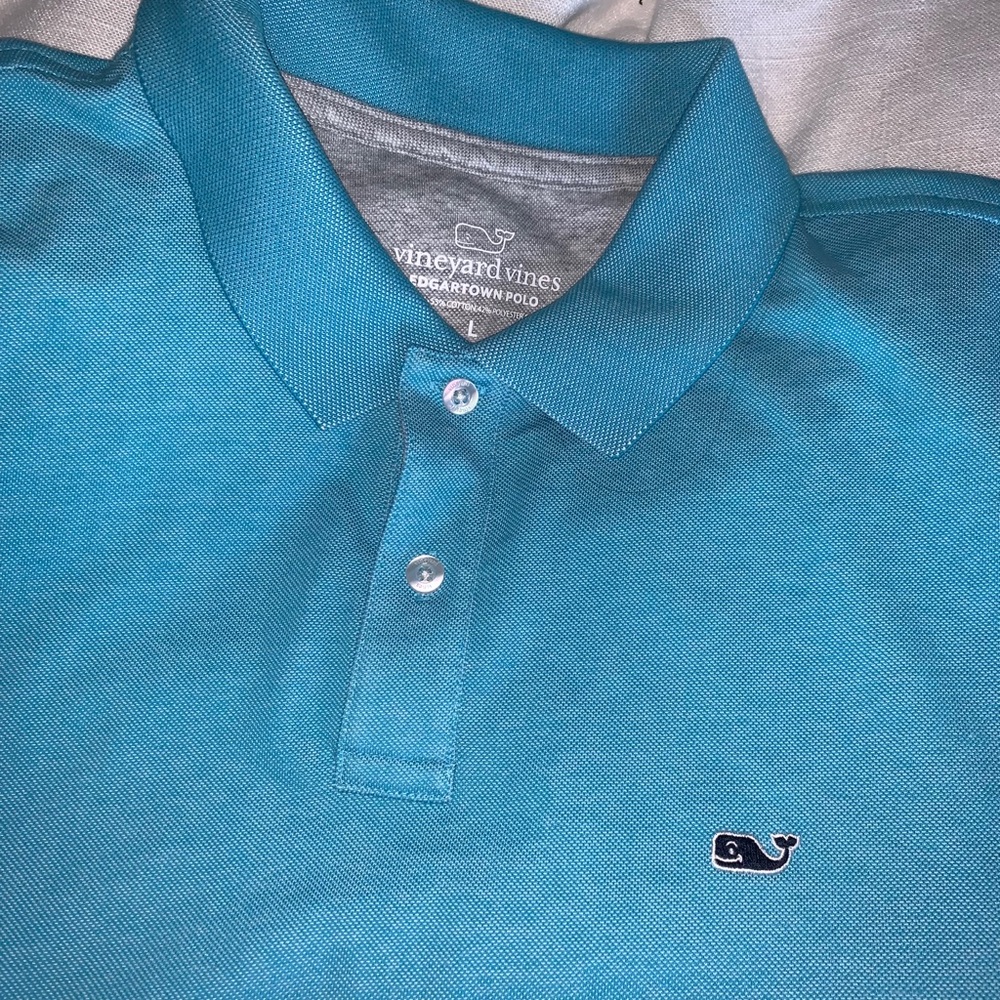Vineyard Vines Mens L Edgartown Polo - Island Blue